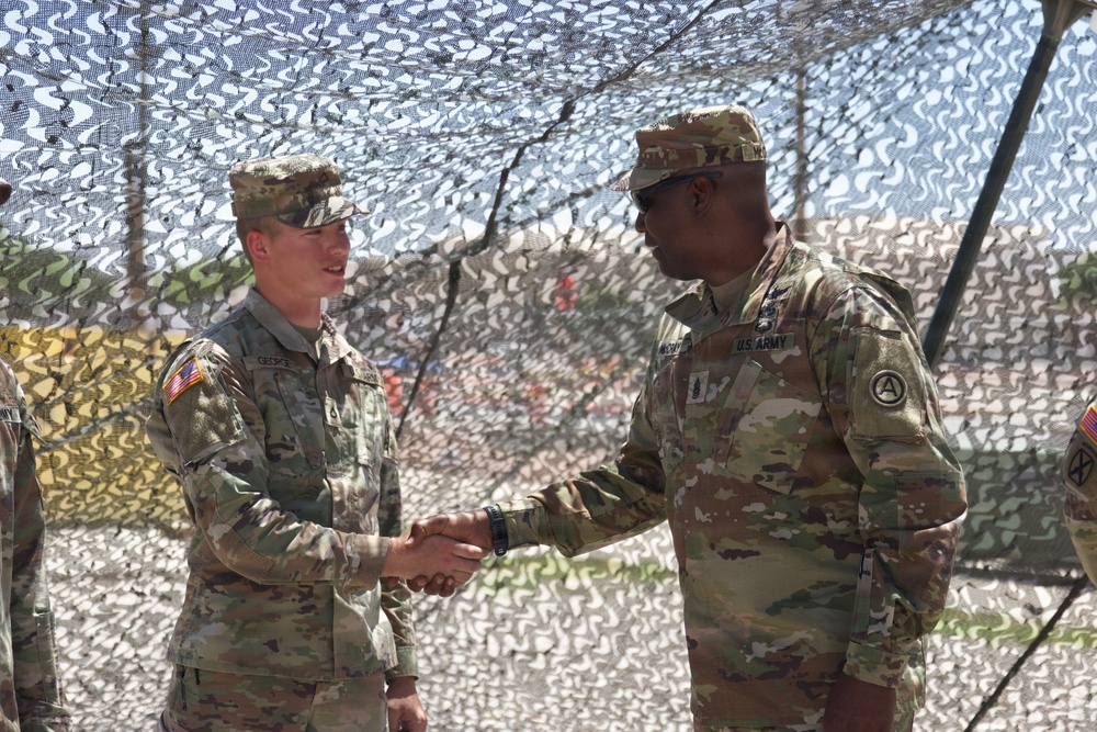 USARCENT CSM Visits 32d AAMDC