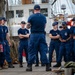 U.S. Coast Guard Academy cadets conduct damage control training aboard the Barque Eagle
