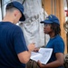 U.S. Coast Guard Academy cadets conduct damage control training aboard the Barque Eagle