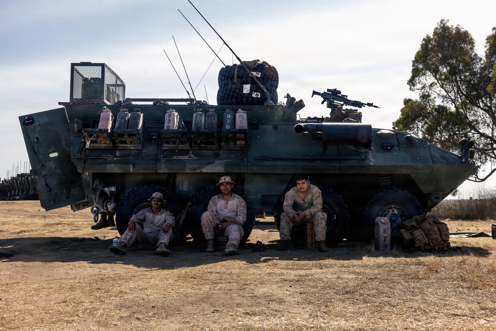 U.S. Marines with 2nd Battalion, 5th Marines Conduct EOTG Mechanized Raids