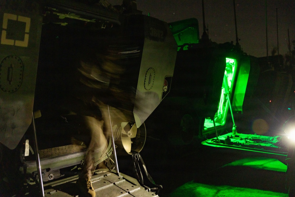U.S. Marines with 2nd Battalion, 5th Marines Conduct EOTG Mechanized Raids