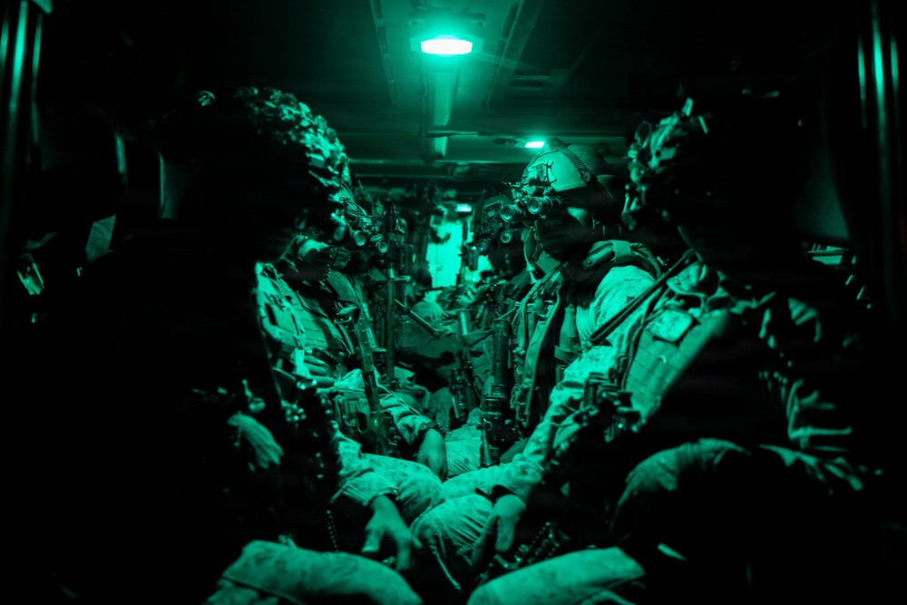 U.S. Marines with 2nd Battalion, 5th Marines Conduct EOTG Mechanized Raids
