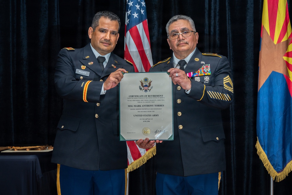 U.S. Army Master Sgt. Mark Torres Retires