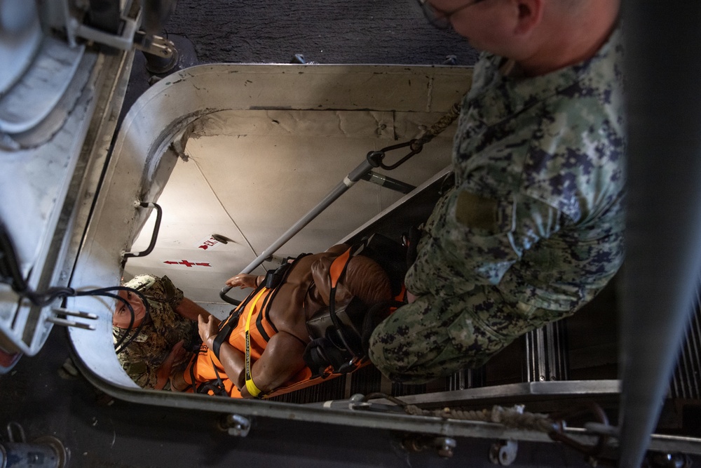 NMRTC San Diego Sailors Participate in Readiness Training aboard USS Fort Worth