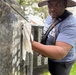 Army Volunteers participate in memorial park cleanup