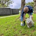 Army Volunteers participate in memorial park cleanup
