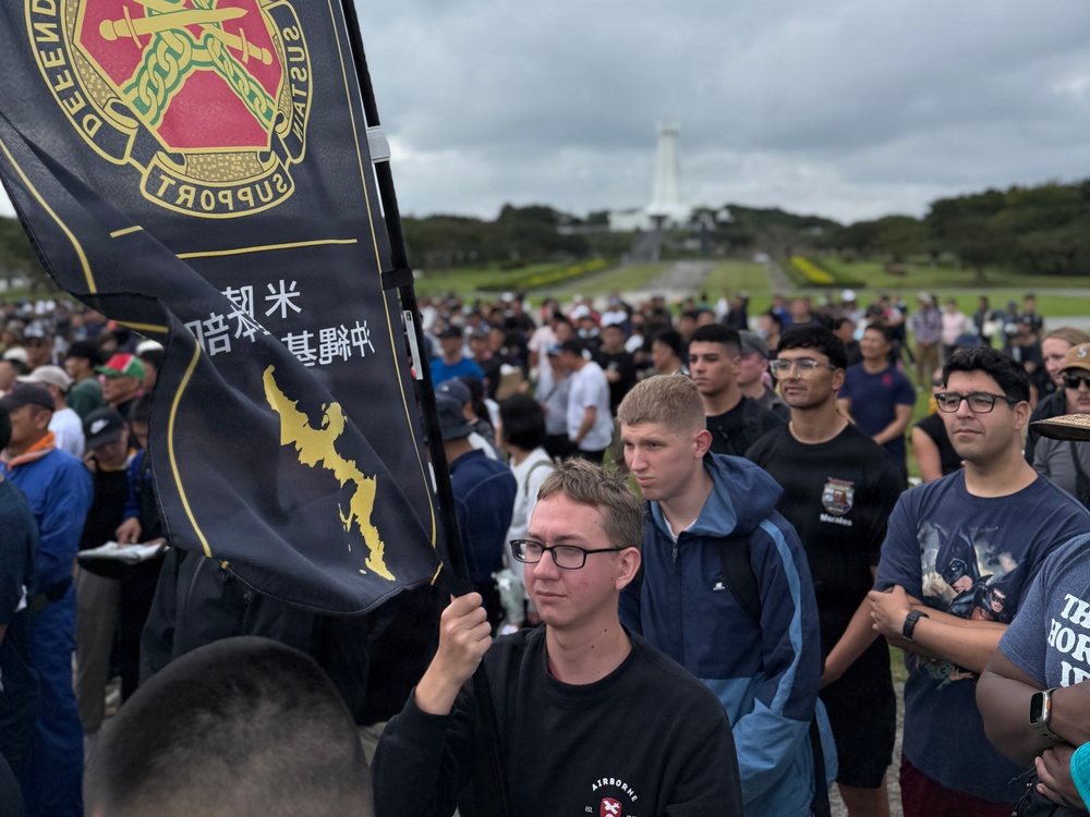 Army Volunteers participate in memorial park cleanup