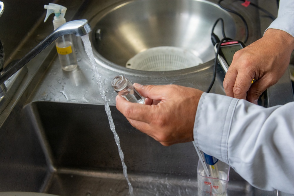 Navy environmental team ensures CFAY drinking water exceeds quality standards