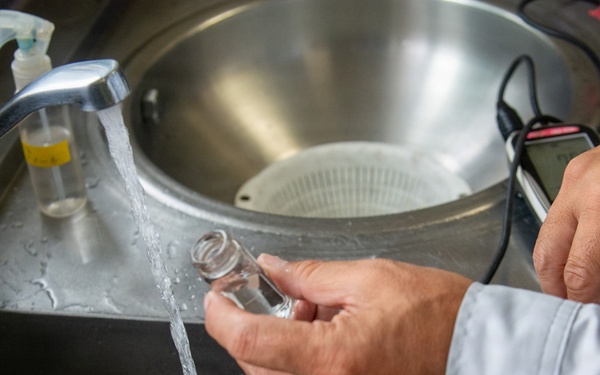Navy environmental team ensures CFAY drinking water exceeds quality standards