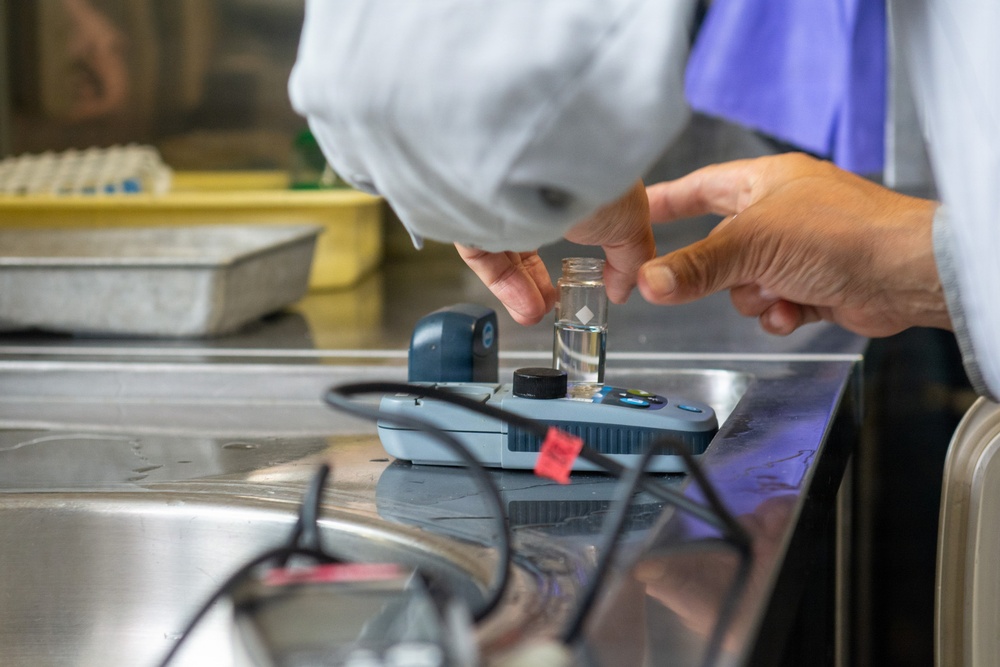 Navy environmental team ensures CFAY drinking water exceeds quality standards