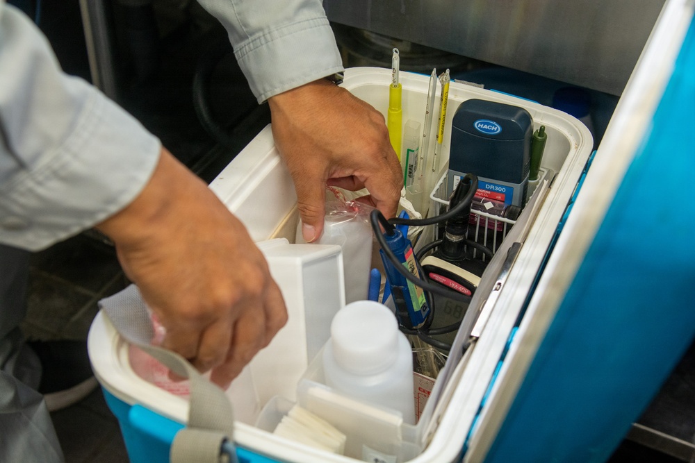 Navy environmental team ensures CFAY drinking water exceeds quality standards