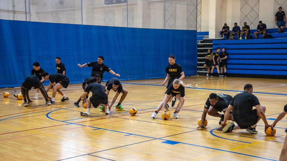 Champion Brigade at Dodgeball Competition for KATUSA Friendship Week