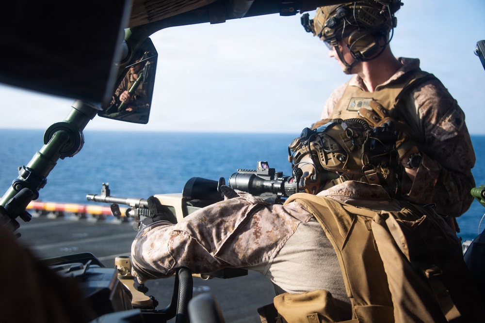 U.S. Marines Conduct Combat Marksmanship Program Aboard USS Boxer