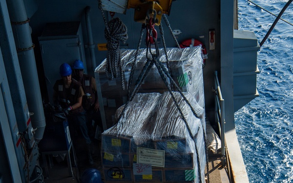 USS Boxer Conducts RAS with USNS Alan Shepard