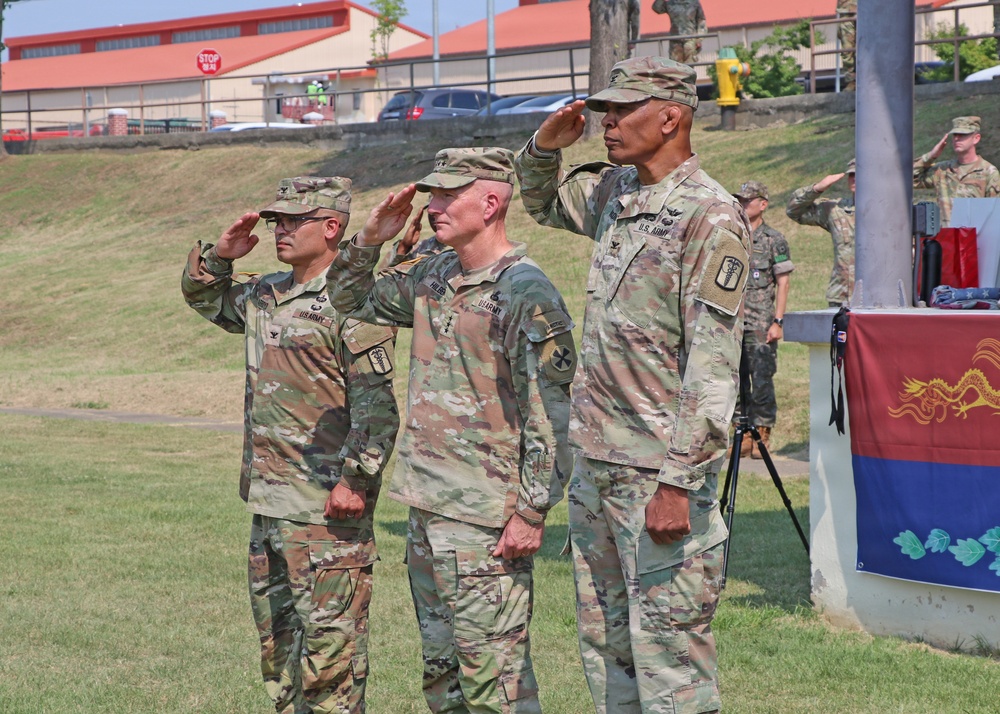 65th Medical Brigade Welcomes New Commander in Change of Command Ceremony