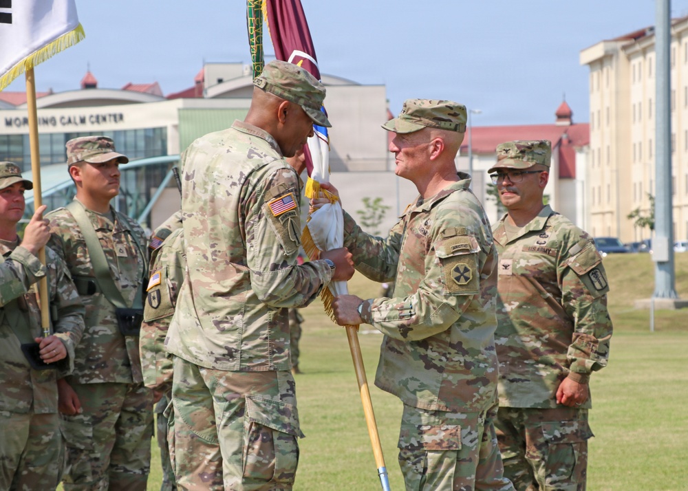 65th Medical Brigade Welcomes New Commander in Change of Command Ceremony