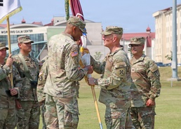 65th Medical Brigade Welcomes New Commander in Change of Command Ceremony