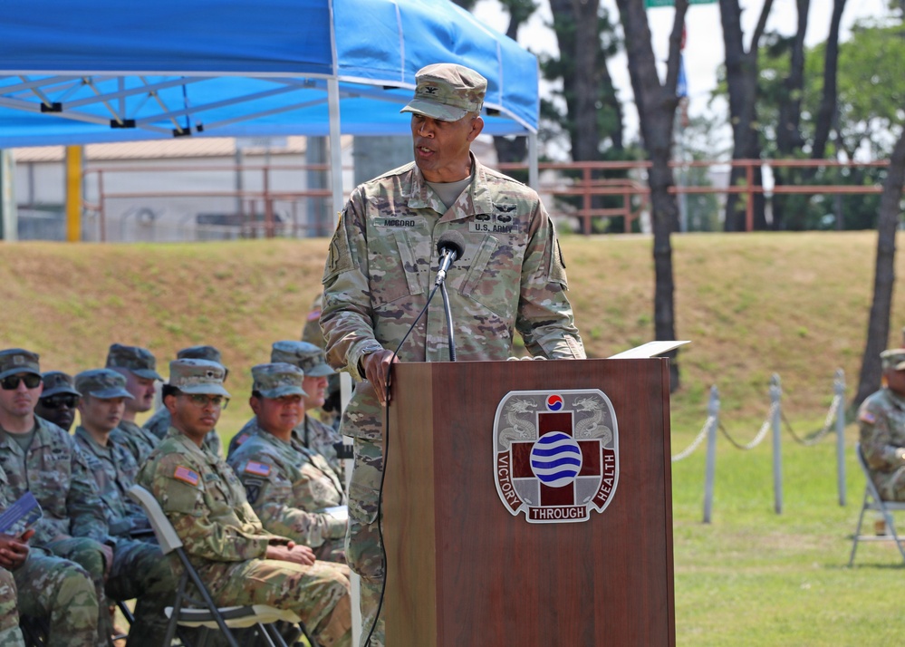 65th Medical Brigade Welcomes New Commander in Change of Command Ceremony