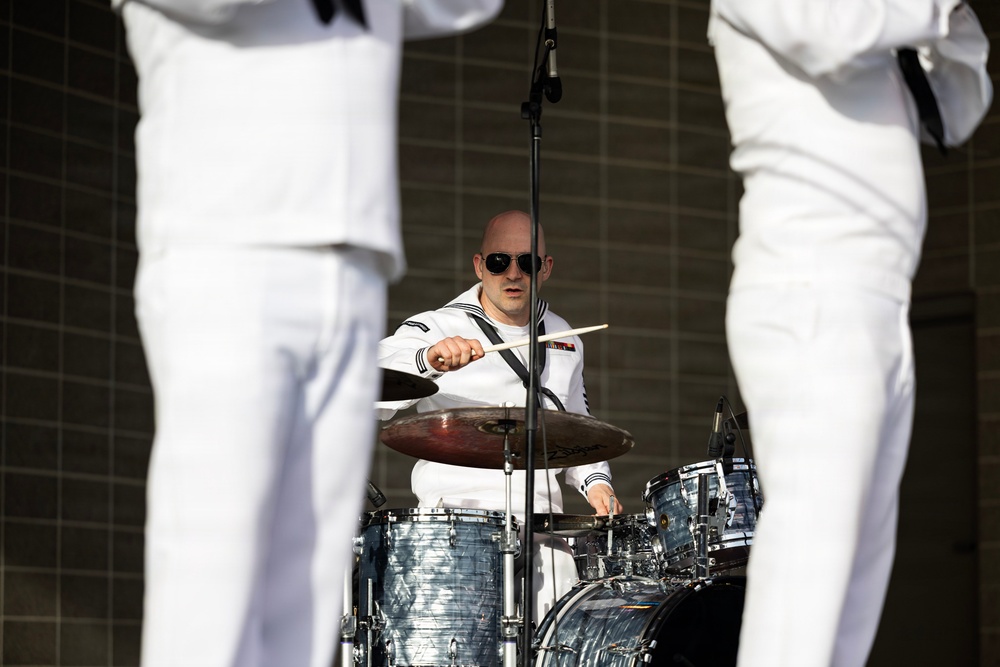 Navy Band Northwest Rocks the SumTur Amphitheatre During Omaha Navy Week