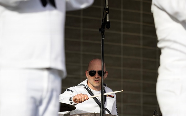 Navy Band Northwest Rocks the SumTur Amphitheatre During Omaha Navy Week