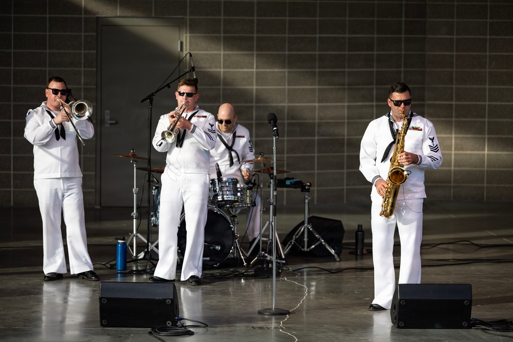 Navy Band Northwest Rocks the SumTur Amphitheatre During Omaha Navy Week