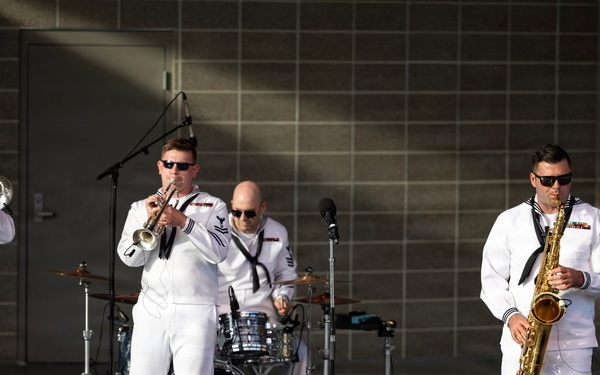Navy Band Northwest Rocks the SumTur Amphitheatre During Omaha Navy Week