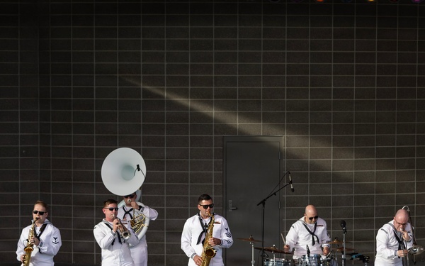 Navy Band Northwest Rocks the SumTur Amphitheatre During Omaha Navy Week