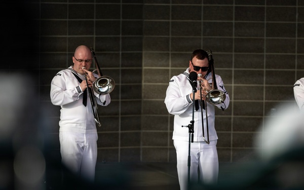 Navy Band Northwest Rocks the SumTur Amphitheatre During Omaha Navy Week