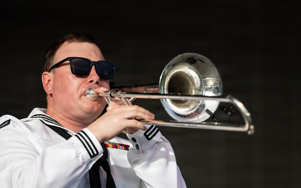Navy Band Northwest Rocks the SumTur Amphitheatre During Omaha Navy Week