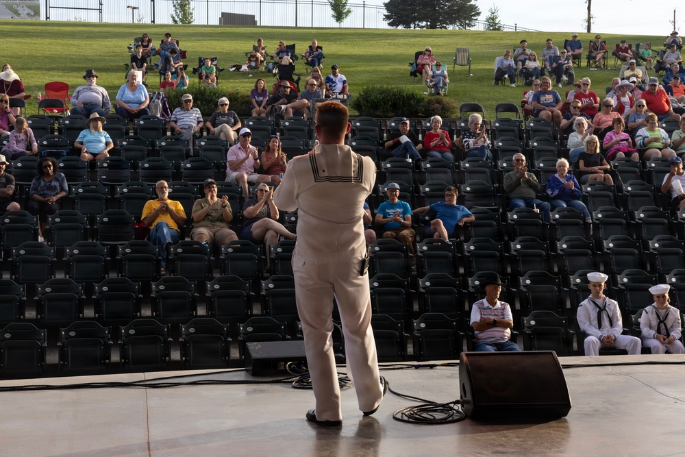 Navy Band Northwest Rocks the SumTur Amphitheatre During Omaha Navy Week