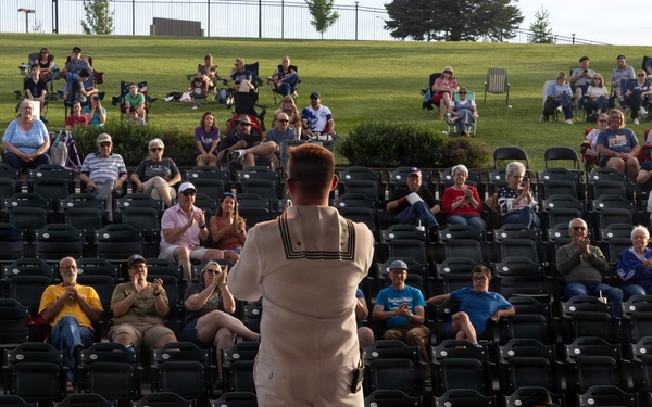 Navy Band Northwest Rocks the SumTur Amphitheatre During Omaha Navy Week
