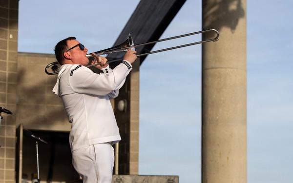 Navy Band Northwest Rocks the SumTur Amphitheatre During Omaha Navy Week