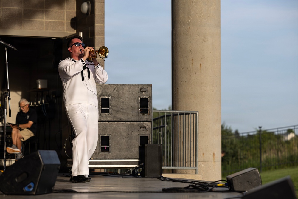 Navy Band Northwest Rocks the SumTur Amphitheatre During Omaha Navy Week