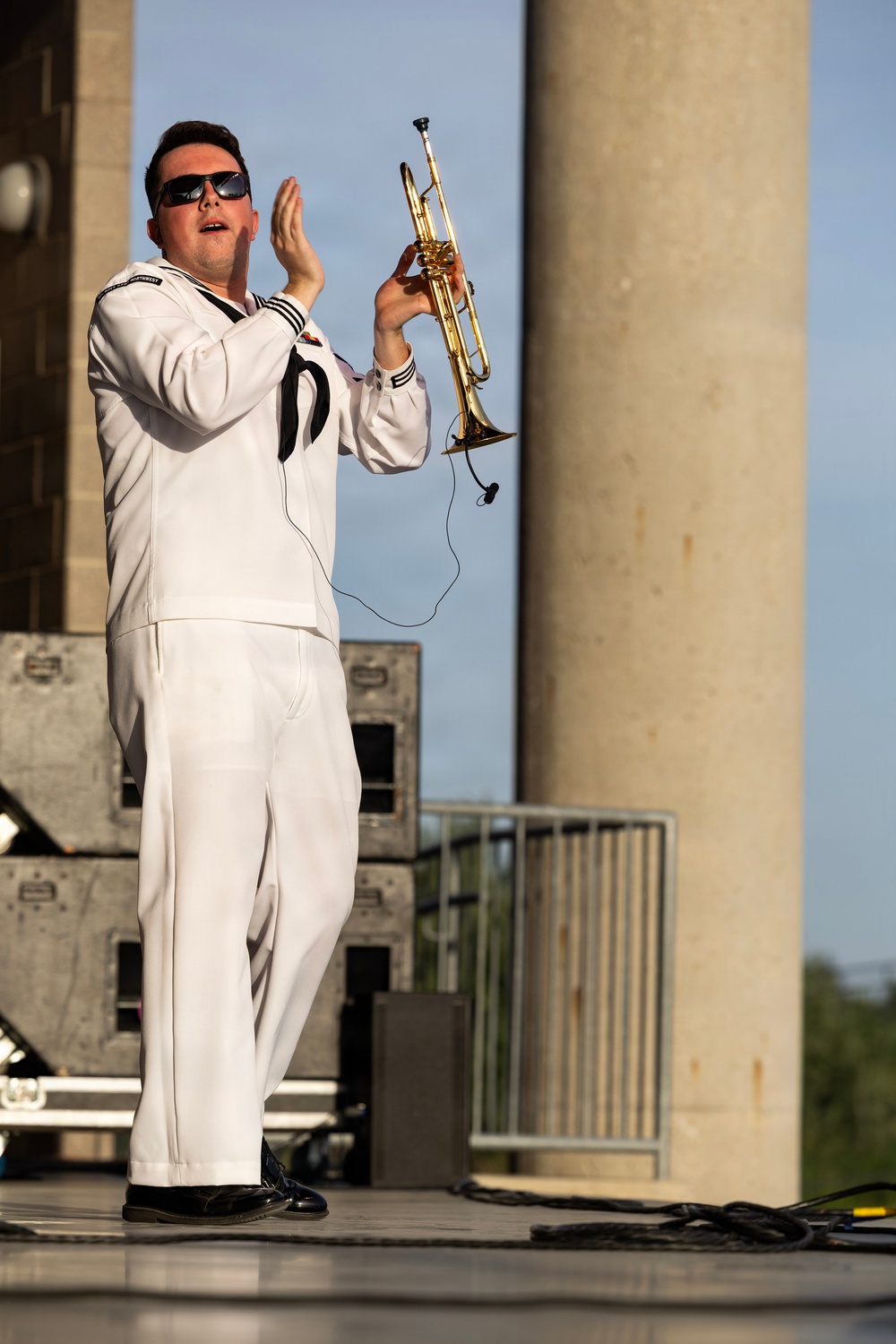Navy Band Northwest Rocks the SumTur Amphitheatre During Omaha Navy Week