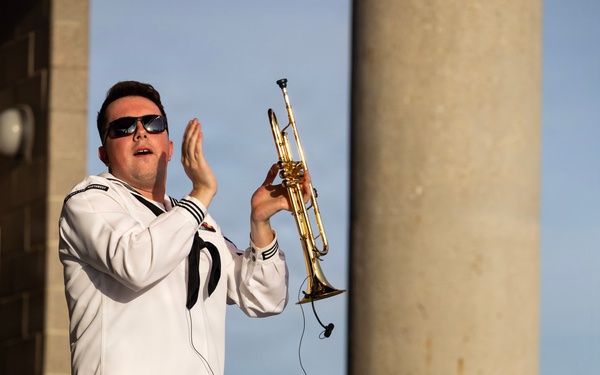 Navy Band Northwest Rocks the SumTur Amphitheatre During Omaha Navy Week