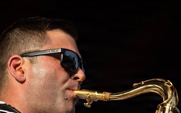Navy Band Northwest Rocks the SumTur Amphitheatre During Omaha Navy Week