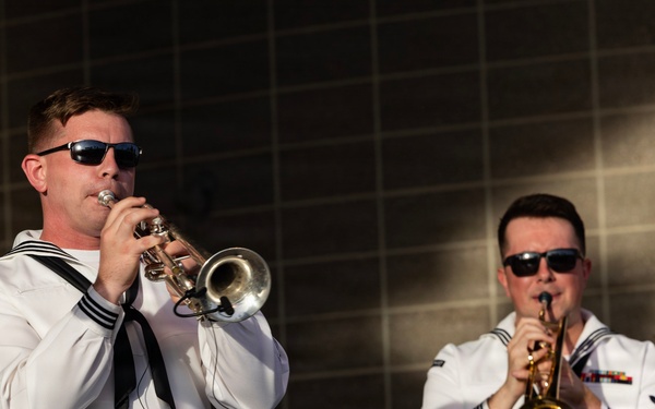 Navy Band Northwest Rocks the SumTur Amphitheatre During Omaha Navy Week