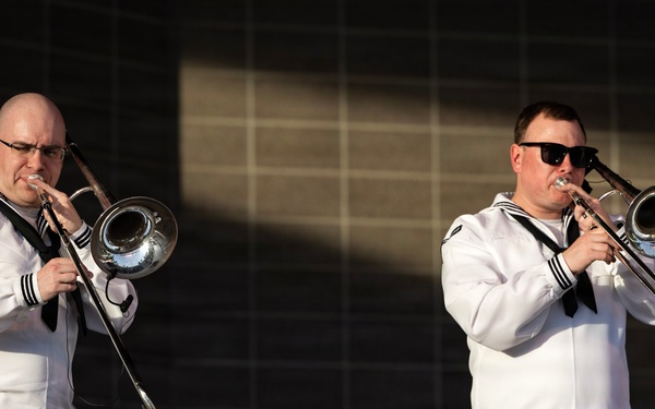 Navy Band Northwest Rocks the SumTur Amphitheatre During Omaha Navy Week