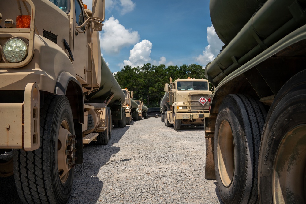 The 737th Transportation Company takes a training mission operational at Operation Sentinel Justice
