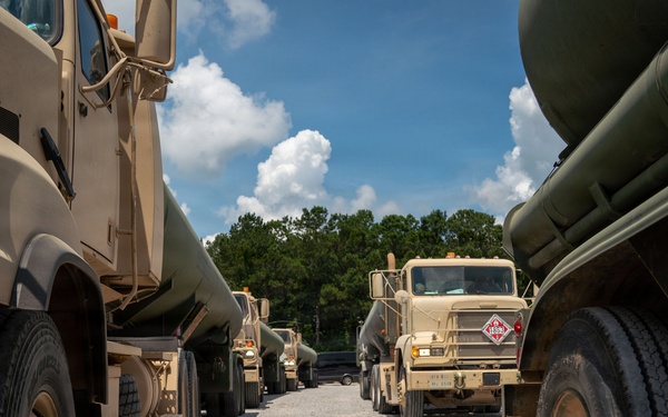 The 737th Transportation Company takes a training mission operational at Operation Sentinel Justice