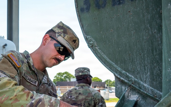 The 737th Transportation Company takes a training mission operational at Operation Sentinel Justice