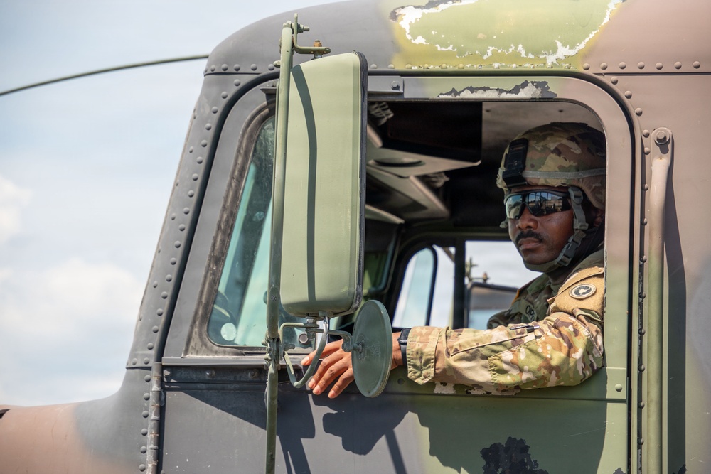 The 737th Transportation Company takes a training mission operational at Operation Sentinel Justice