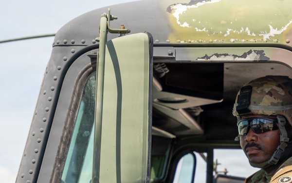 The 737th Transportation Company takes a training mission operational at Operation Sentinel Justice