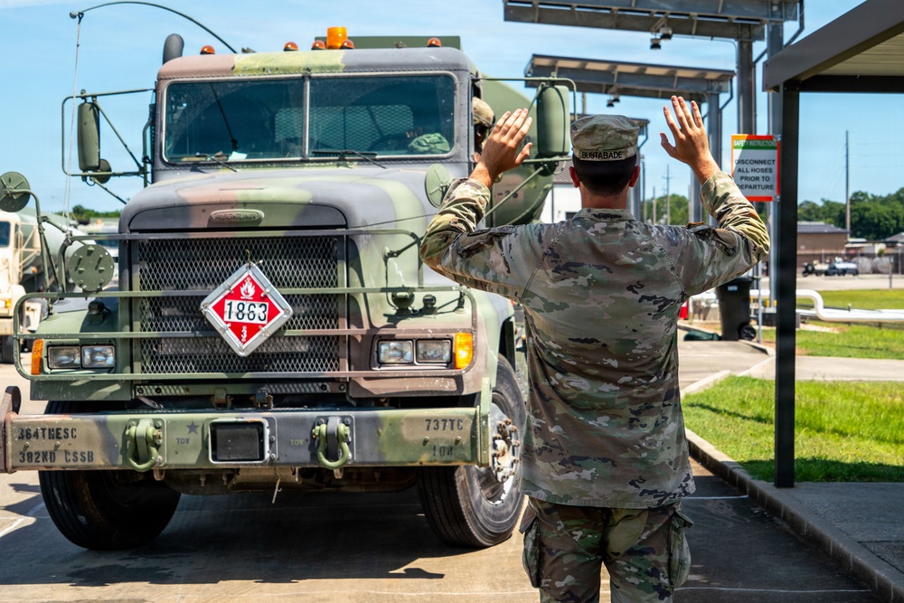 The 737th Transportation Company takes a training mission operational at Operation Sentinel Justice