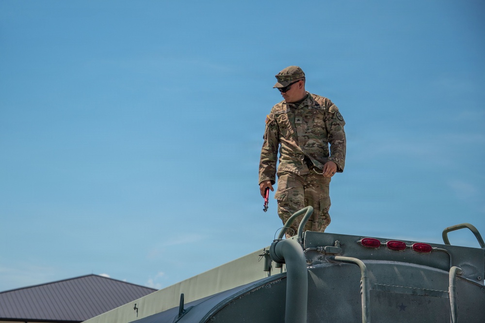 The 737th Transportation Company takes a training mission operational at Operation Sentinel Justice