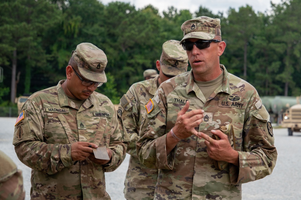 The 737th Transportation Company takes a training mission operational at Operation Sentinel Justice