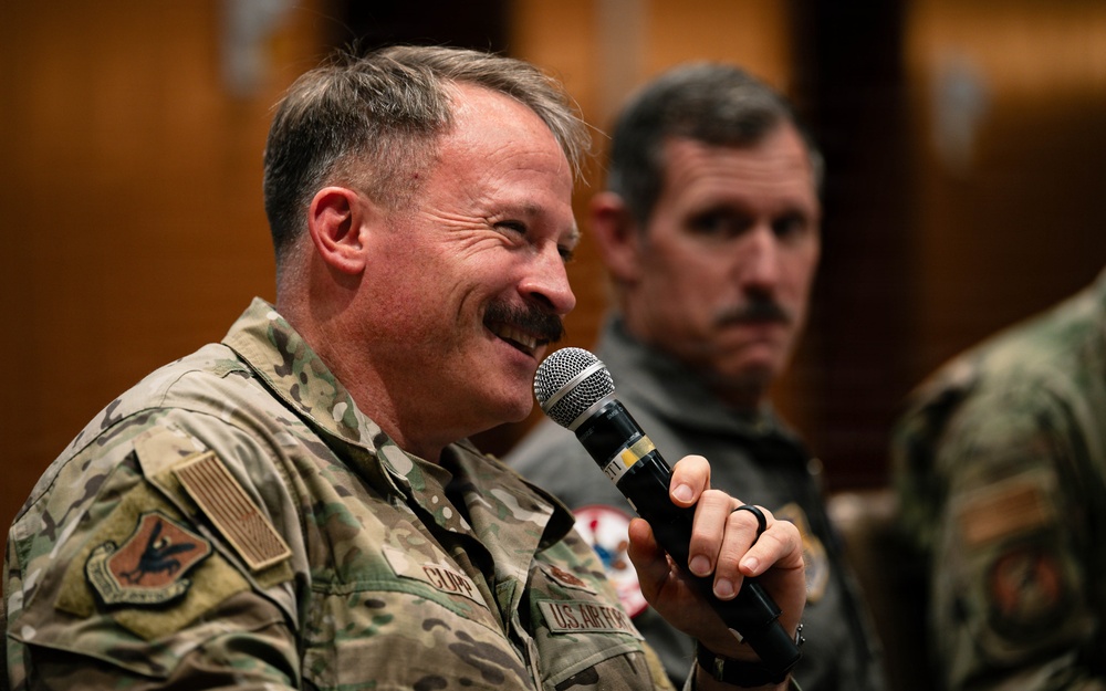 Kadena Air Base leadership participates in hot wings challenge