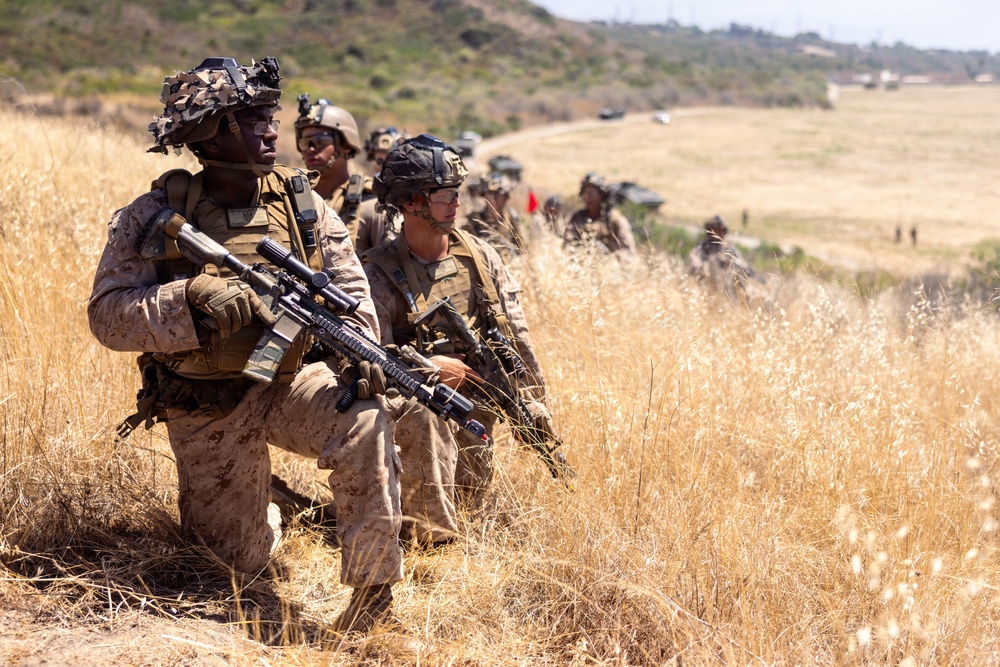U.S. Marines with 2nd Battalion, 5th Marines Conduct EOTG Mechanized Raids