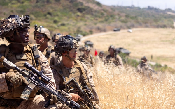 U.S. Marines with 2nd Battalion, 5th Marines Conduct EOTG Mechanized Raids