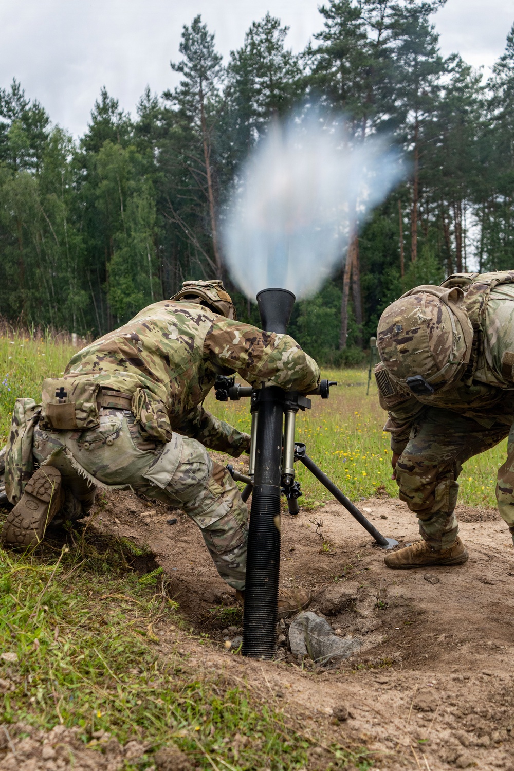 Blackfoot Company, 1-4 Infantry live fire range in GTA